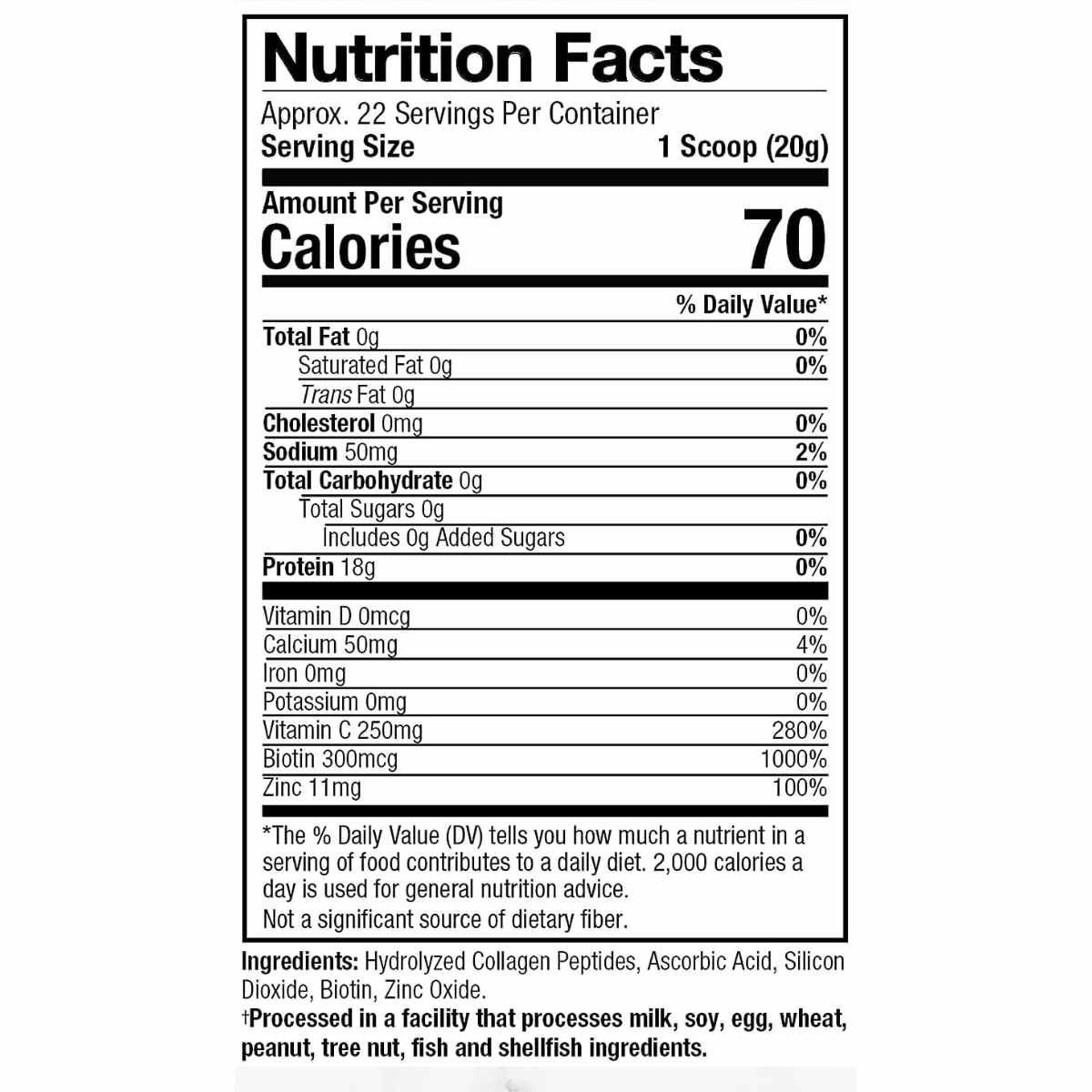 Proteína de Colágeno - Sin Sabor - 454 g - Haz Tu Pedido