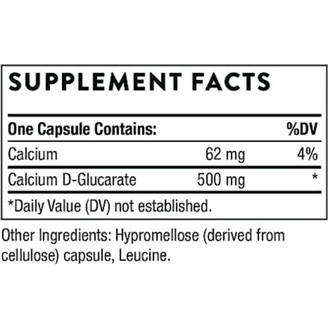 D-Glucarato de Calcio - 90 Capsulas - Haz Tu Pedido