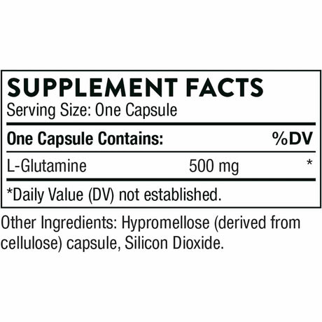 L-Glutamina - 500 mg - 90 Cápsulas - Haz Tu Pedido