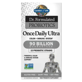 Garden of Life Dr. Formulated Probióticos Ultra Potentes De Uso Diario 90 Mil Millones CFU - 30 Cápsulas Vegetarianas - Haz Tu Pedido