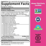 Garden of Life Probióticos Dr. Formulado Para Mujeres Salud Vaginal y PH Equilibrado 50 Mil Millones CFU - 30 Cápsulas Vegetarianas - Tabla Nutricional - Haz Tu Pedido