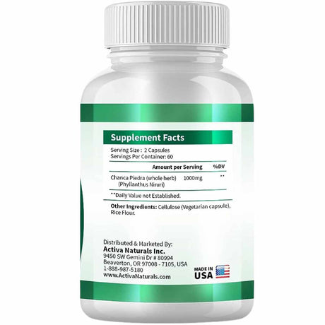 Chanca Piedra 500 mg - 120 Cápsulas - Haz Tu Pedido