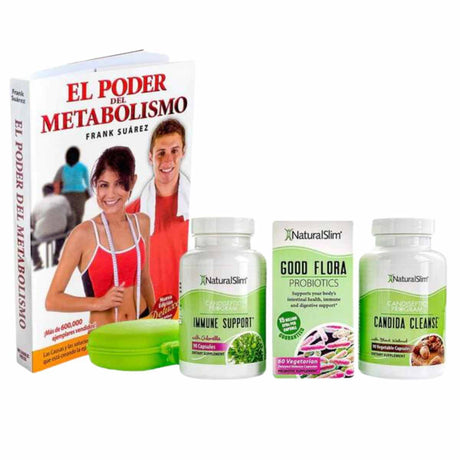 NaturalSlim Candida Albicans Treatment Full Detox And Cleanse + Libro - Haz Tu Pedido
