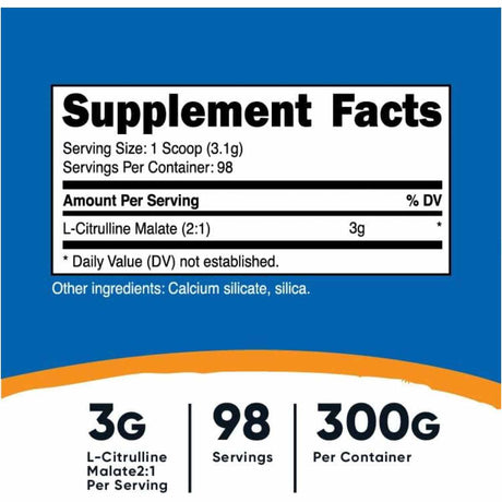 L-Citrulina Malato - 300 g - Haz Tu Pedido