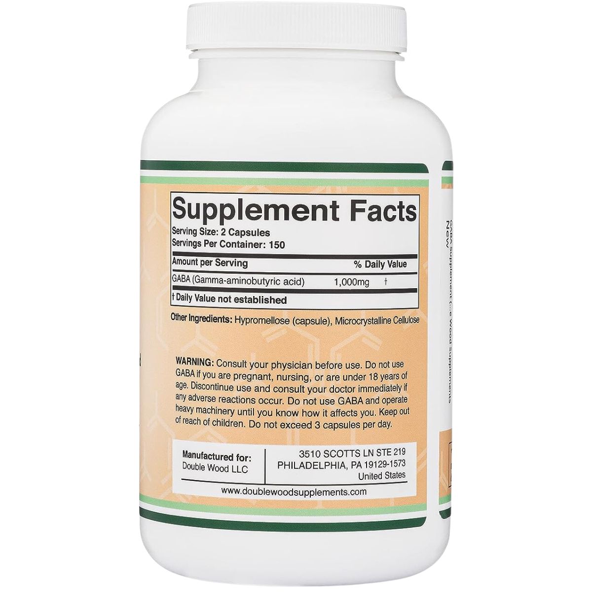 GABA 1000mg - 300 Cápsulas - Haz Tu Pedido