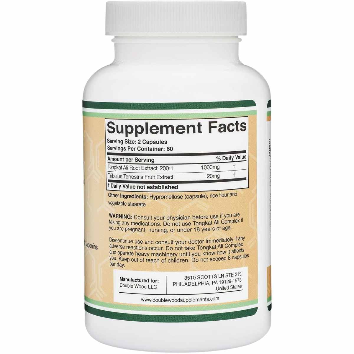 Tongkat Ali - 1020 mg - 120 Cápsulas - Haz Tu Pedido