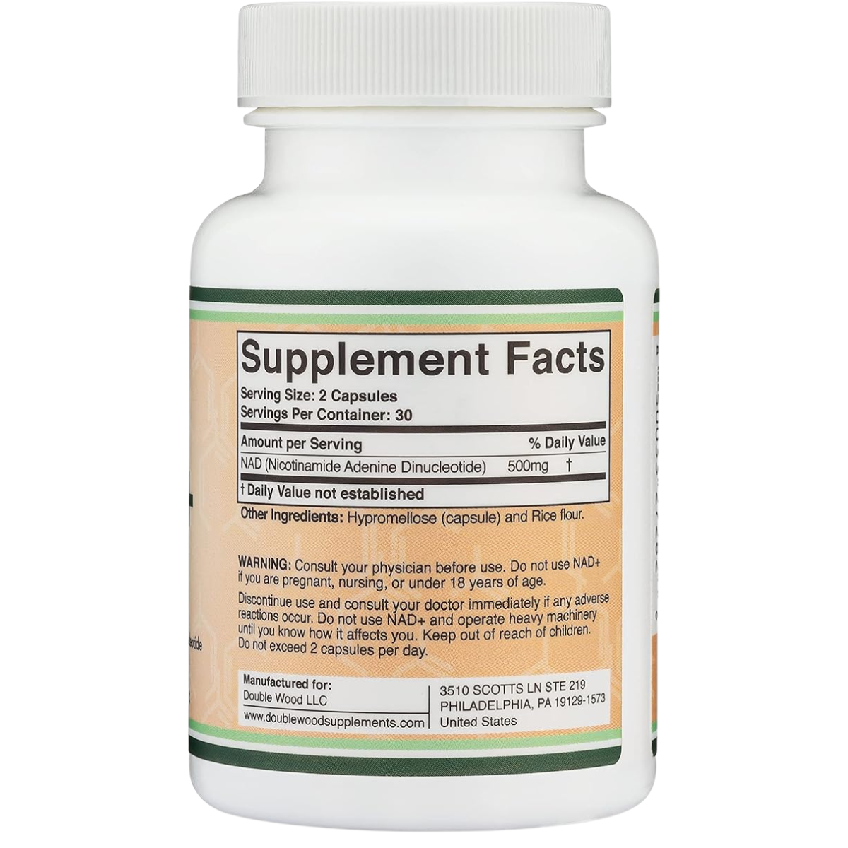 NAD 500 MG - 60 Cápsulas - Haz Tu Pedido