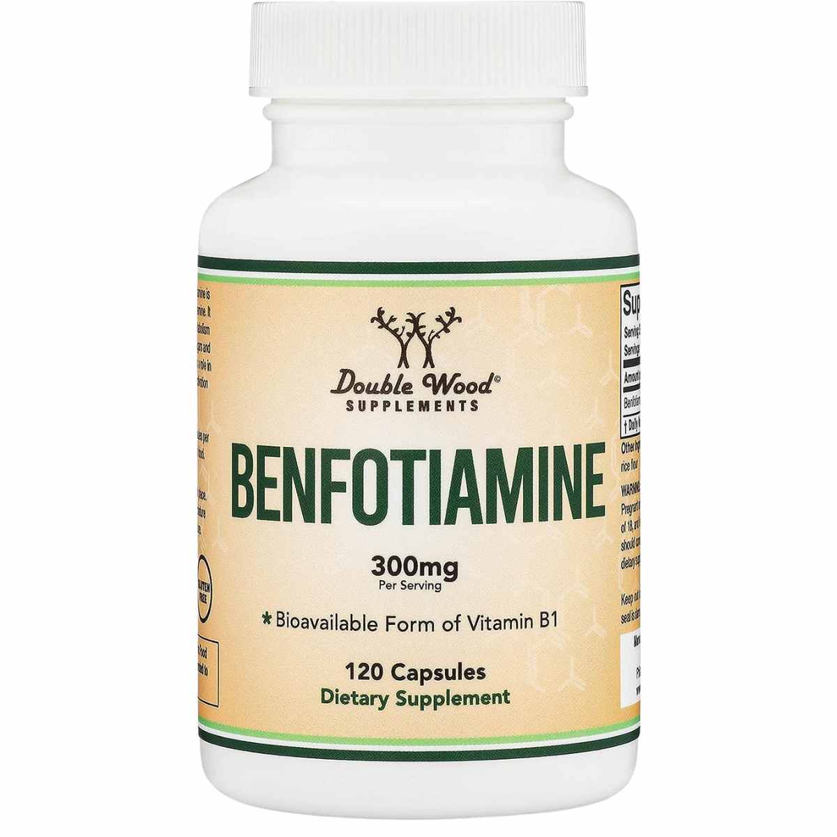 Double Wood Benfotiamina 300 mg - 120 Cápsulas - Haz Tu Pedido
