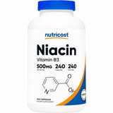Niacina De vitamina B3 - 500 mg - 240 Cápsulas - Haz Tu Pedido
