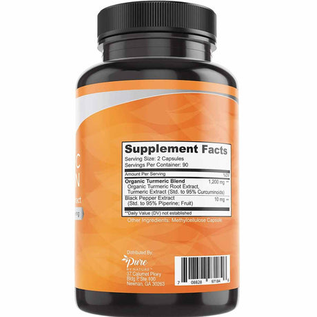 Cúrcuma con Extracto de Pimienta Negra - 180 Cápsulas Vegetales - Haz Tu Pedido