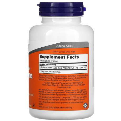 L-Arginine 1000 mg - 120 Tabletas - Haz Tu Pedido