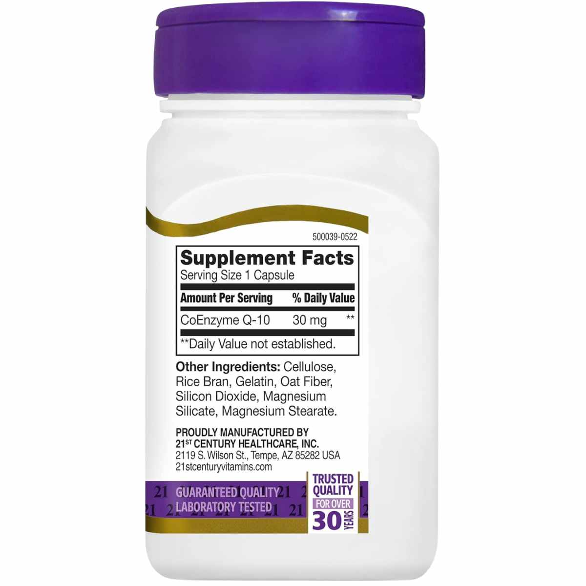 Coenzima CoQ10 - 30 mg - 45 Cápsulas - Haz Tu Pedido