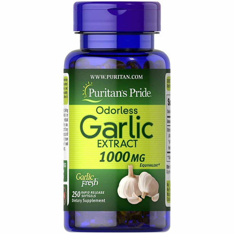 Puritans Pride Odorless Garlic 1000 Mg - 250 Cápsulas Blandas - Haz Tu Pedido