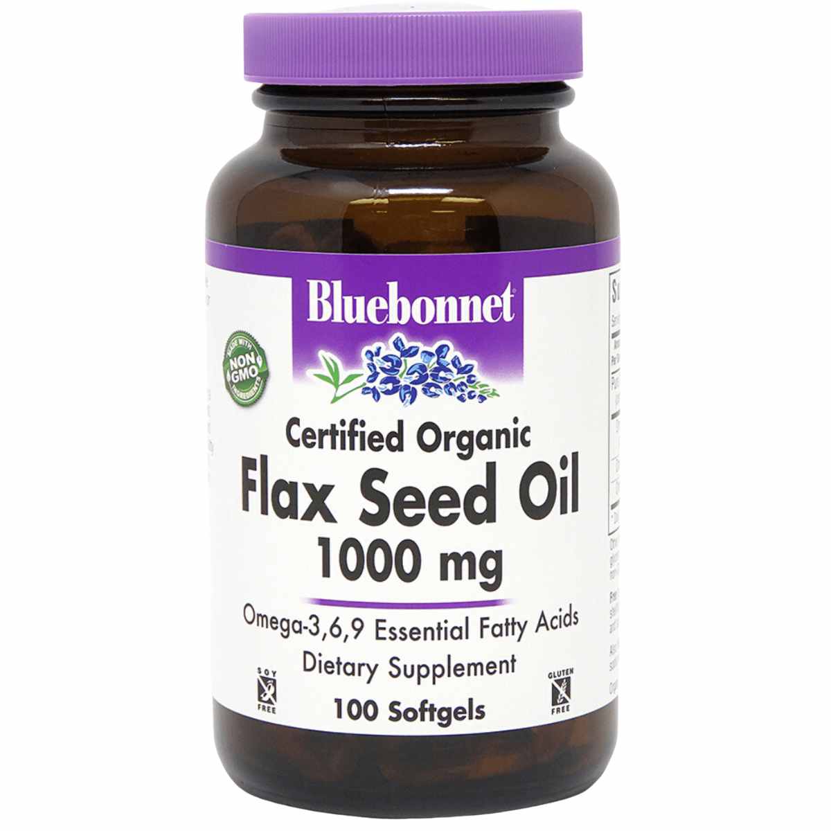 Bluebonnet Flax Seed Oil - 1000 mg - Haz Tu Pedido