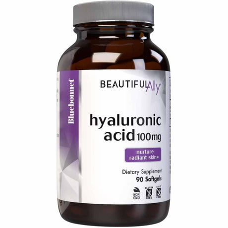 Bluebonnet Beautiful Ally Hyaluronic Acid - 100 mg - 90 Cápsulas Blandas - Haz Tu Pedido