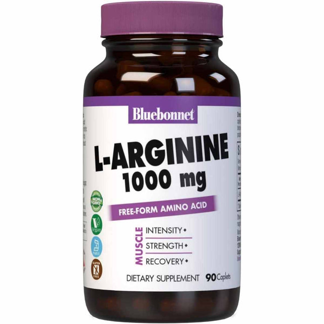 Bluebonnet L-Arginina - 1000 mg - 90 Comprimidos - Haz Tu Pedido