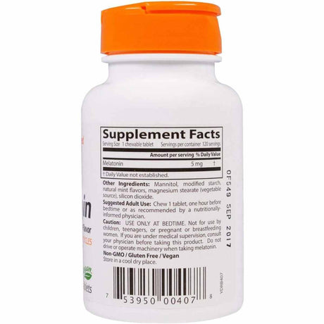 Melatonina - 5mg - 120 Tabletas Masticables - Haz Tu Pedido