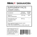 PrimalFX Selenio + Max T3 - 60 Cápsulas - Tabla Nutricional - Haz Tu Pedido