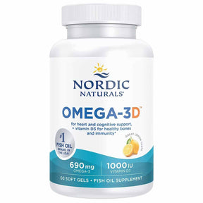 Nordic Naturals  Omega-3D - Limón - 60 Cápsulas Blandas - Haz Tu Pedido