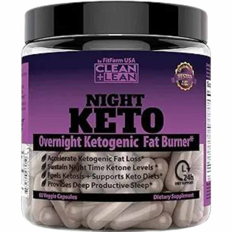 FitFarm Usa Quemador de Grasa Cetogénico Nocturno - 60 Cápsulas Vegetales - Haz Tu Pedido