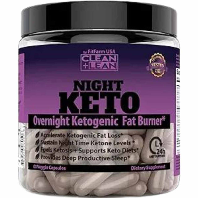 FitFarm Usa Quemador de Grasa Cetogénico Nocturno - 60 Cápsulas Vegetales - Haz Tu Pedido