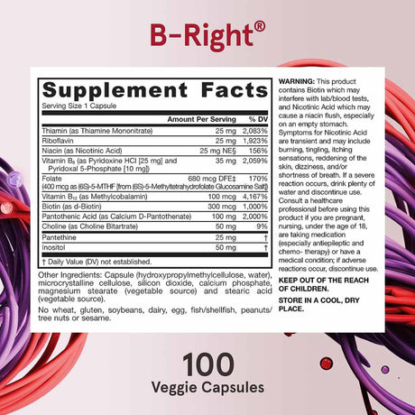 Complejo B - 100 Cápsulas Vegetales - Haz Tu Pedido