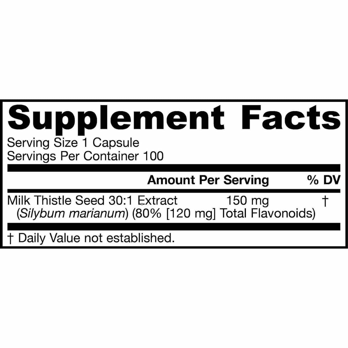 Cardo Mariano 150 mg - 100 Cápsulas - Haz Tu Pedido