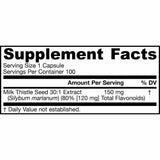 Cardo Mariano 150 mg - 100 Cápsulas - Haz Tu Pedido