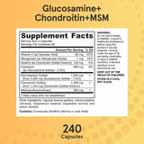 Glucosamina con Condroitina y MSM - 240 Cápsulas - Haz Tu Pedido