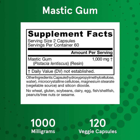 Jarrow Formulas Mastic Gum 1000 mg - Haz Tu Pedido