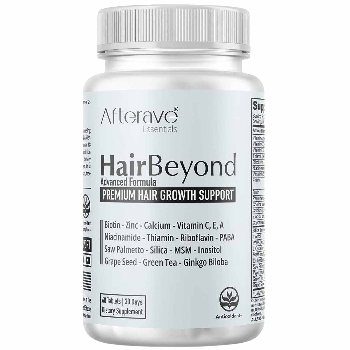 Complejo de Vitamina B para el Crecimiento del Cabello - 60 Tabletas - Haz Tu Pedido
