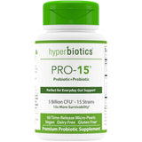 Hyperbiotics Probiótico PRO-15: Ideal Para El Soporte Diario Del Sistema Digestivo 5 Mil Millones CFU - 60 Microperlas de Liberación Prolongada - Haz Tu Pedido