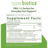 Hyperbiotics Probiótico PRO-15: Ideal Para El Soporte Diario Del Sistema Digestivo 5 Mil Millones CFU - 60 Microperlas de Liberación Prolongada - Tabla Nutricional - Haz Tu Pedido