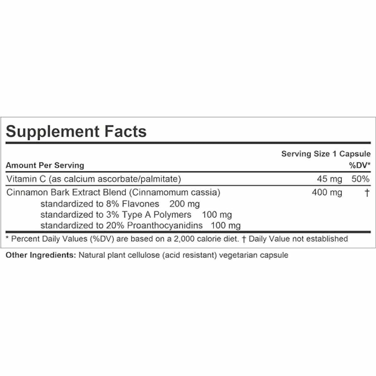 Cinnamon 400mg -240 Cápsulas - Haz Tu Pedido