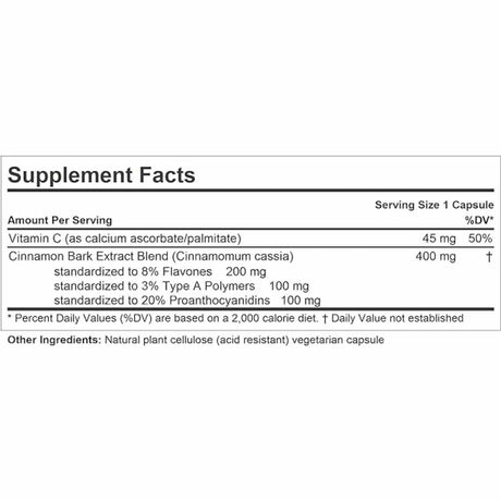 Cinnamon 400mg -240 Cápsulas - Haz Tu Pedido