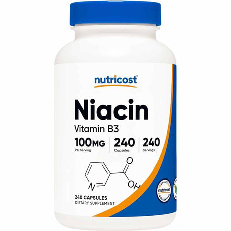 Niacina (vitamina B3) 100 mg - 240 Cápsulas - Haz Tu Pedido