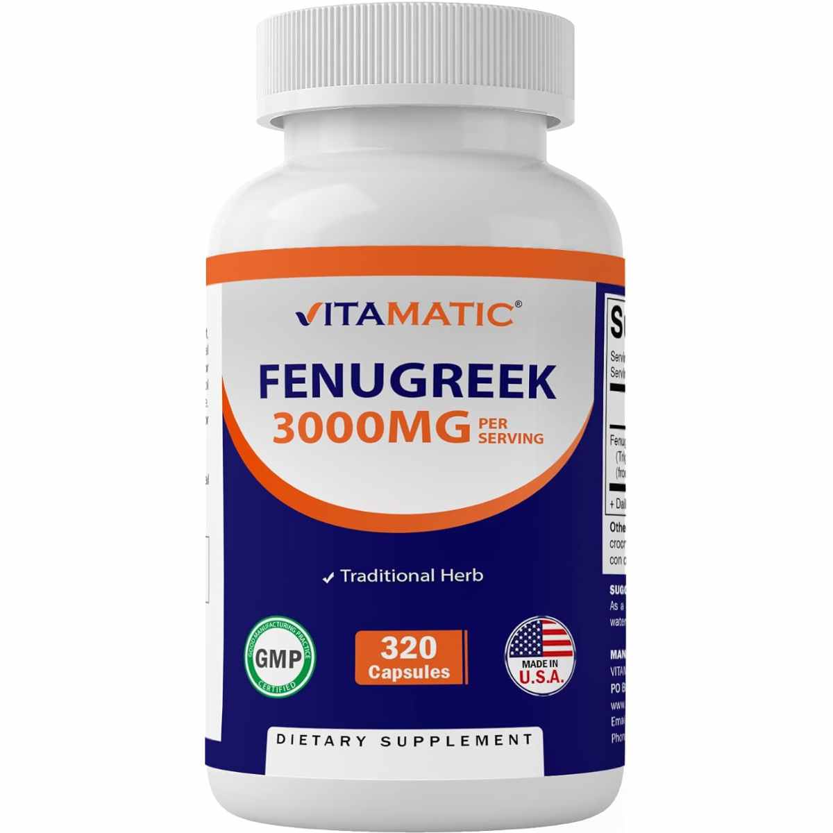 Fenogreco 3000 mg - 320 Cápsulas - Haz Tu Pedido