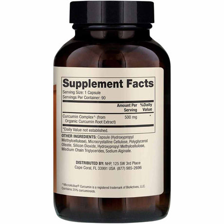 Dr. Mercola Curcumina Avanzada - 90 Cápsulas - Tabla Nutricional - Haz Tu Pedido