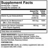 Calcio con Vitamina D3 y K2 - Haz Tu Pedido