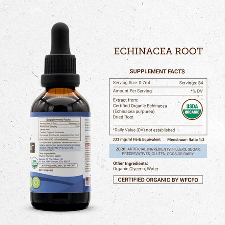 Secrets of the Tribe Echinacea Angustifolia - 60 g - Tabla Nutricional - Haz Tu Pedido