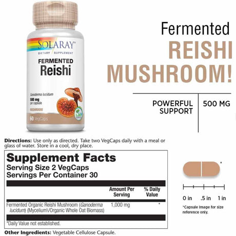 Hongo Reishi - 1000 mg - 60 Cápsulas Vegetales - Haz Tu Pedido