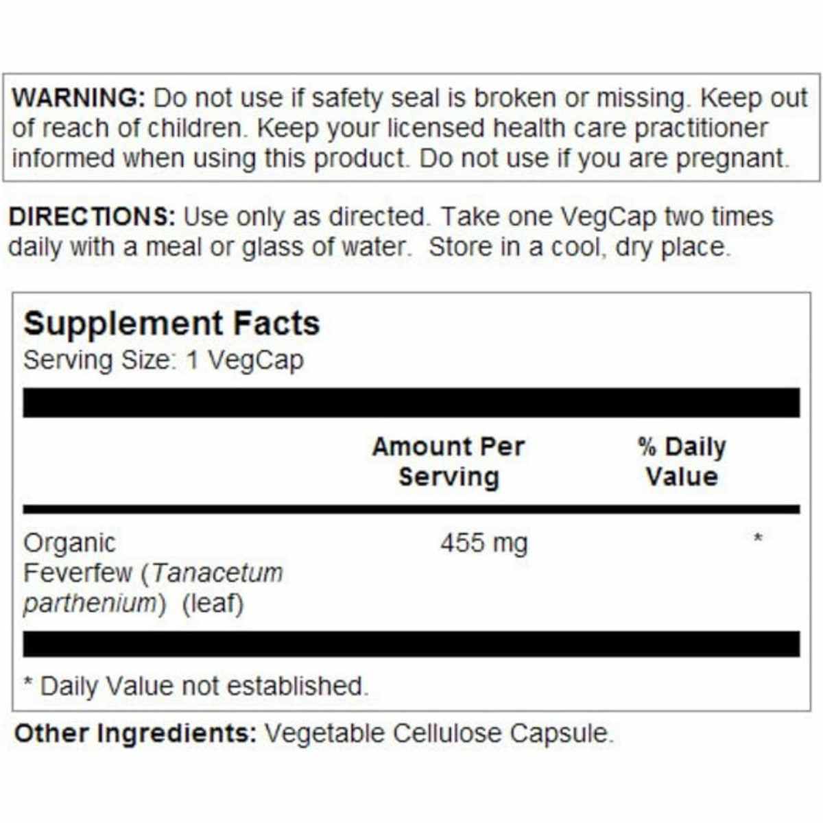 Matricaria - 455 mg - 100 Cápsulas Veganas - Haz Tu Pedido