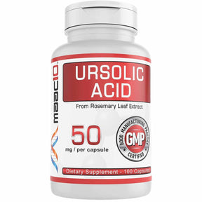 Ácido Ursólico 50 mg - 100 Cápsulas - Haz Tu Pedido