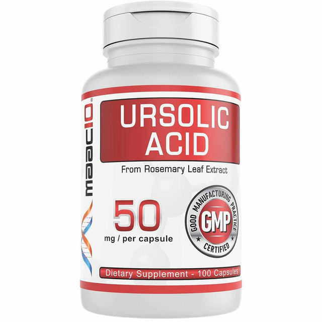 Ácido Ursólico 50 mg - 100 Cápsulas - Haz Tu Pedido