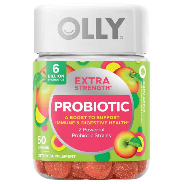 OLLY Probióticos Extra Potentes 6 Mil Millones CFU - 50 Gomitas - Haz Tu Pedido