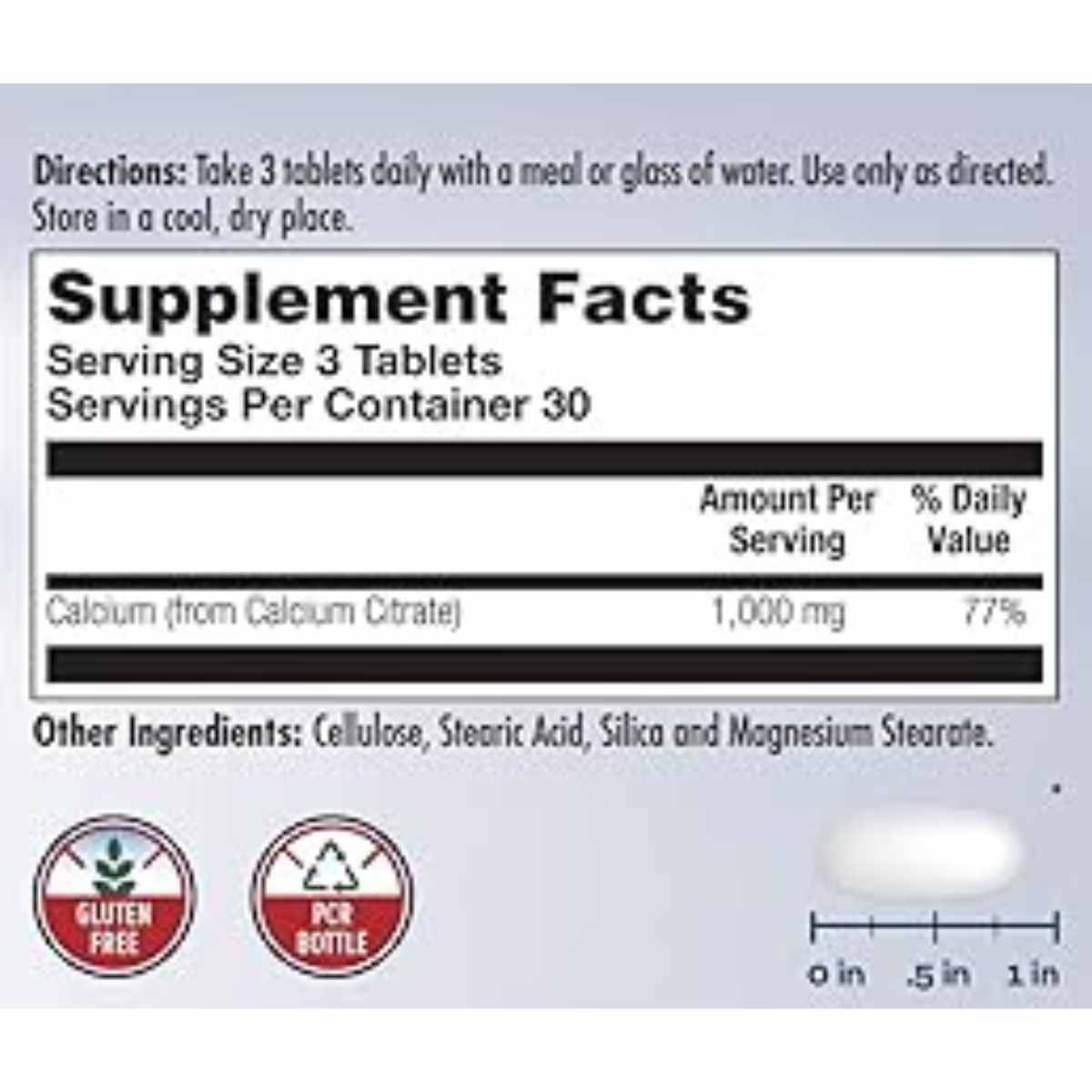 Citrato de Calcio 1000mg - Haz Tu Pedido