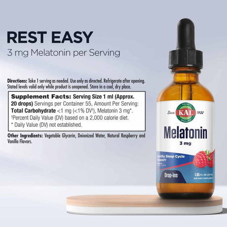 Melatonina - Frambuesa- 3 mg - 55 ml - Haz Tu Pedido