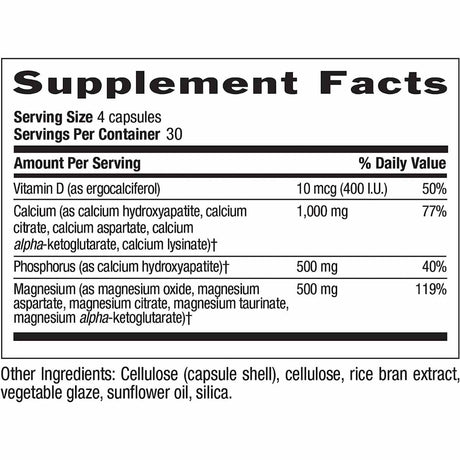 Calcio con Magnesio y Vitamina D3 - Haz Tu Pedido
