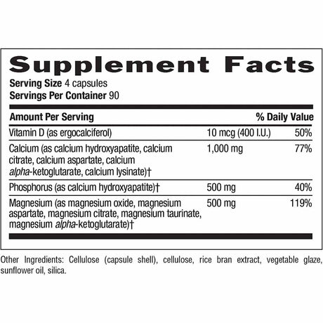 Calcio con Magnesio y Vitamina D3 - Haz Tu Pedido