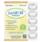 California Gold Nutrition LactoBif® 65 Probióticos 65 Mil Millones CFU - 30 Cápsulas Vegetales - Haz Tu Pedido